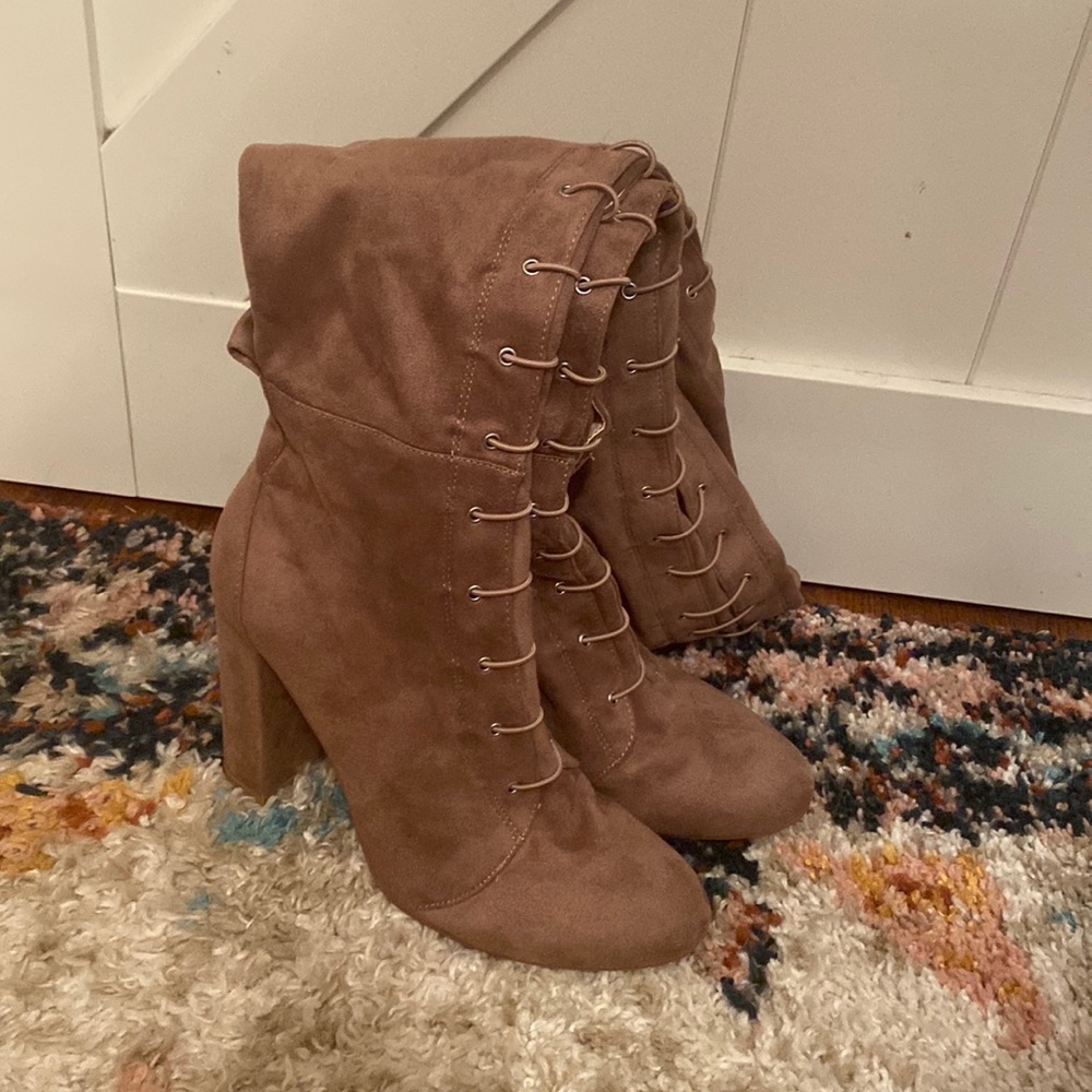 Faux Lace Up Over the Knee